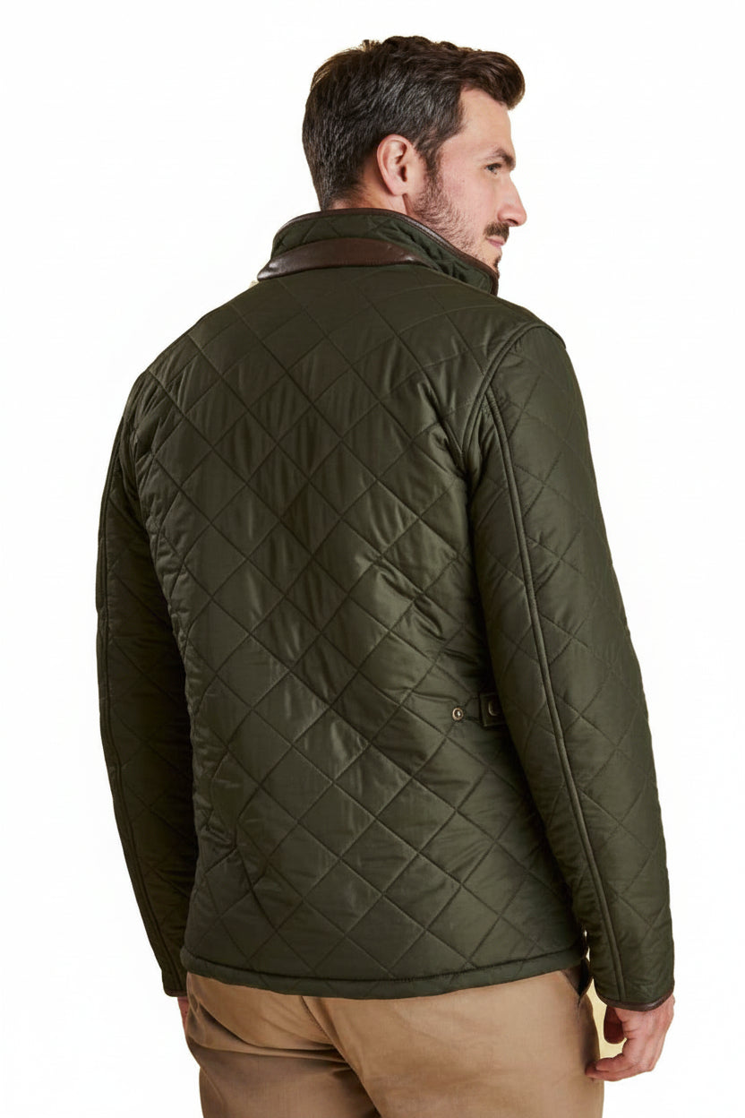 Mens Quilted Jacket - Sage