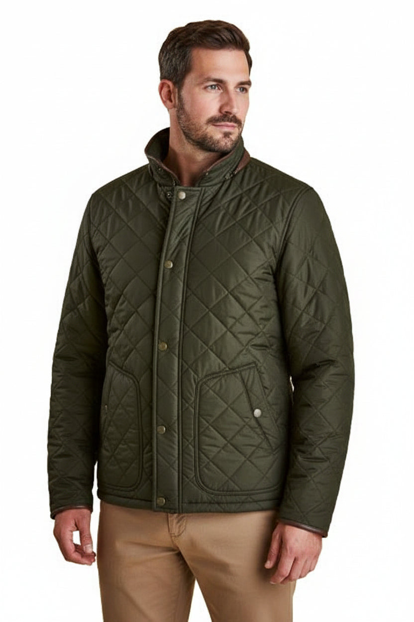 Mens Quilted Jacket - Sage