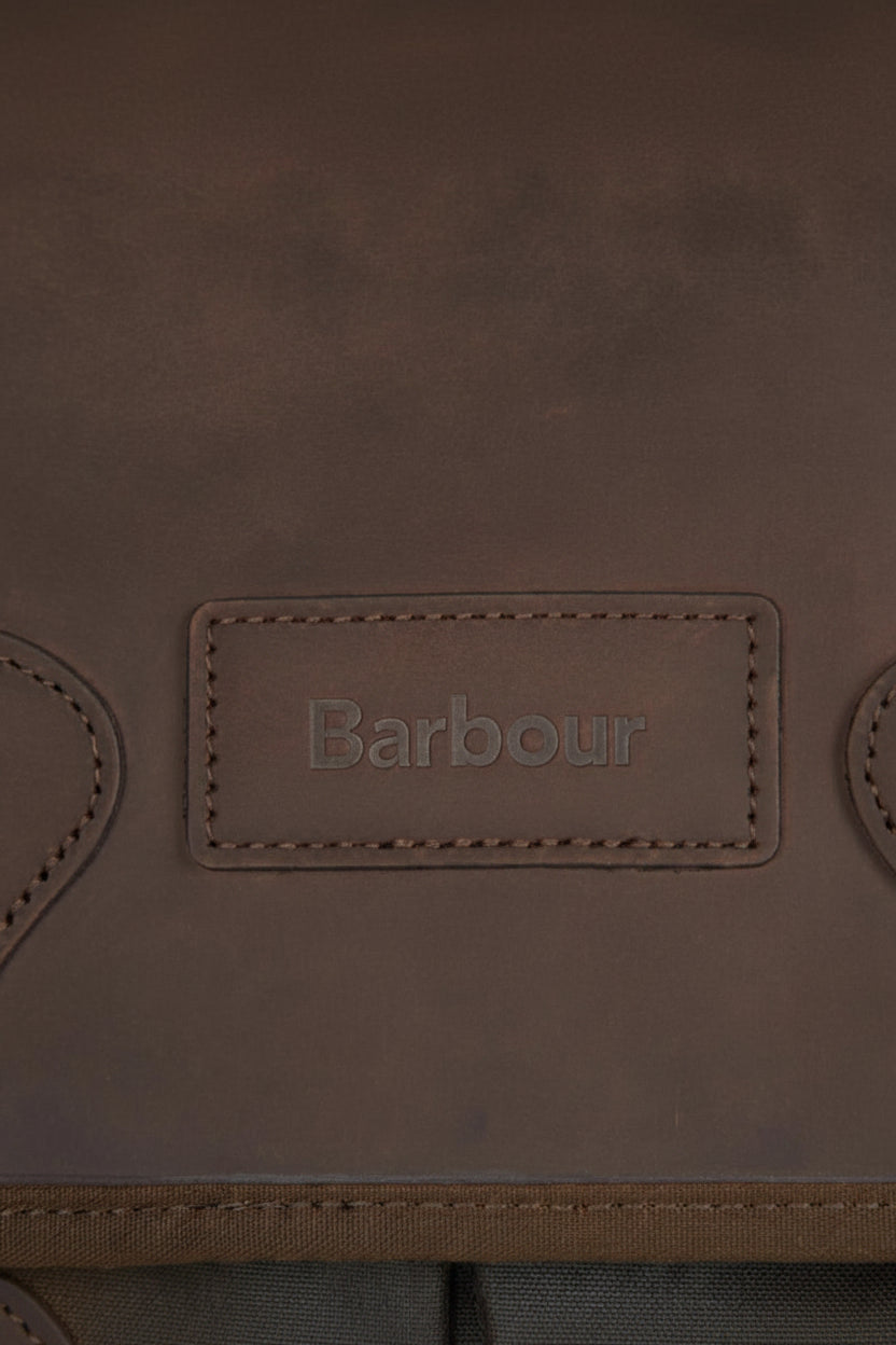Wax & Leather Messenger Bag - Dark Olive