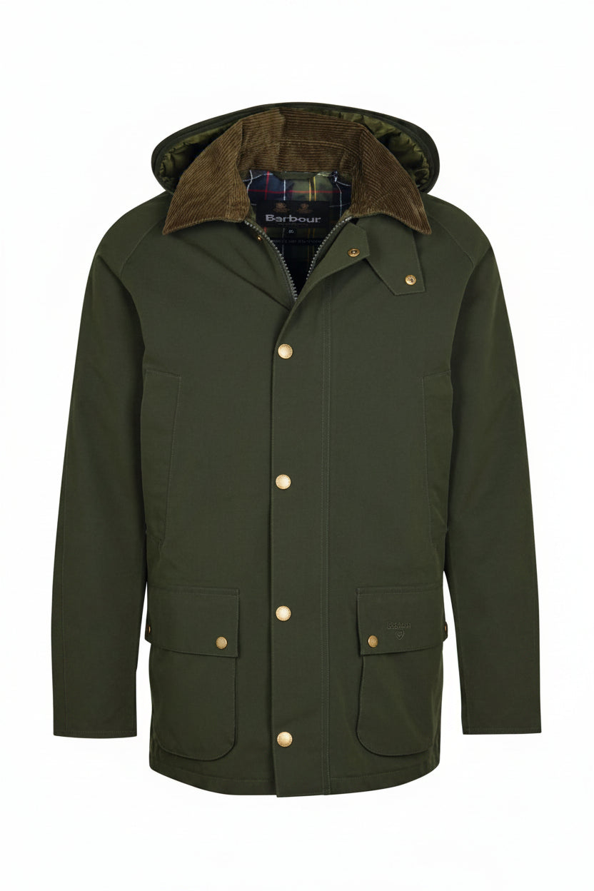 Mens Waterproof Quilted Jacket - Sage