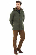 Mens Waterproof Quilted Jacket - Sage