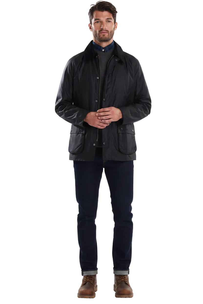 Mens Wax Jacket - Black