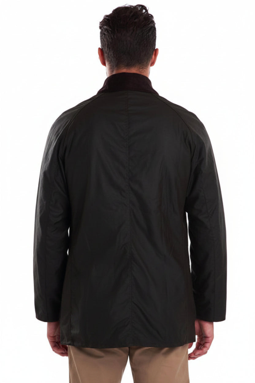 Mens Waxcotton Coat - Olive