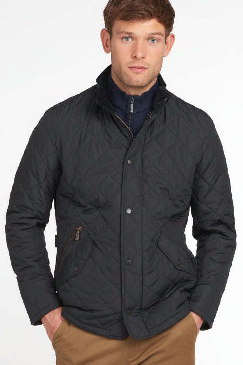 Mens Quilted Jacket - Navy