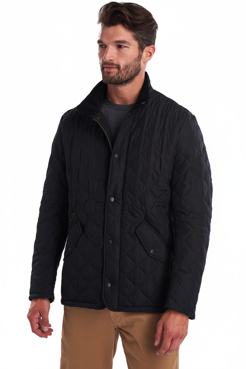 Mens Quilted Jacket - Navy