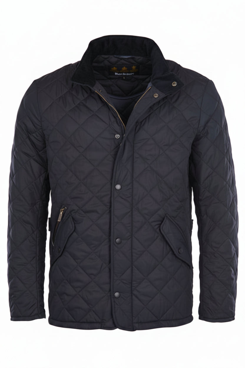 Mens Quilted Jacket - Black