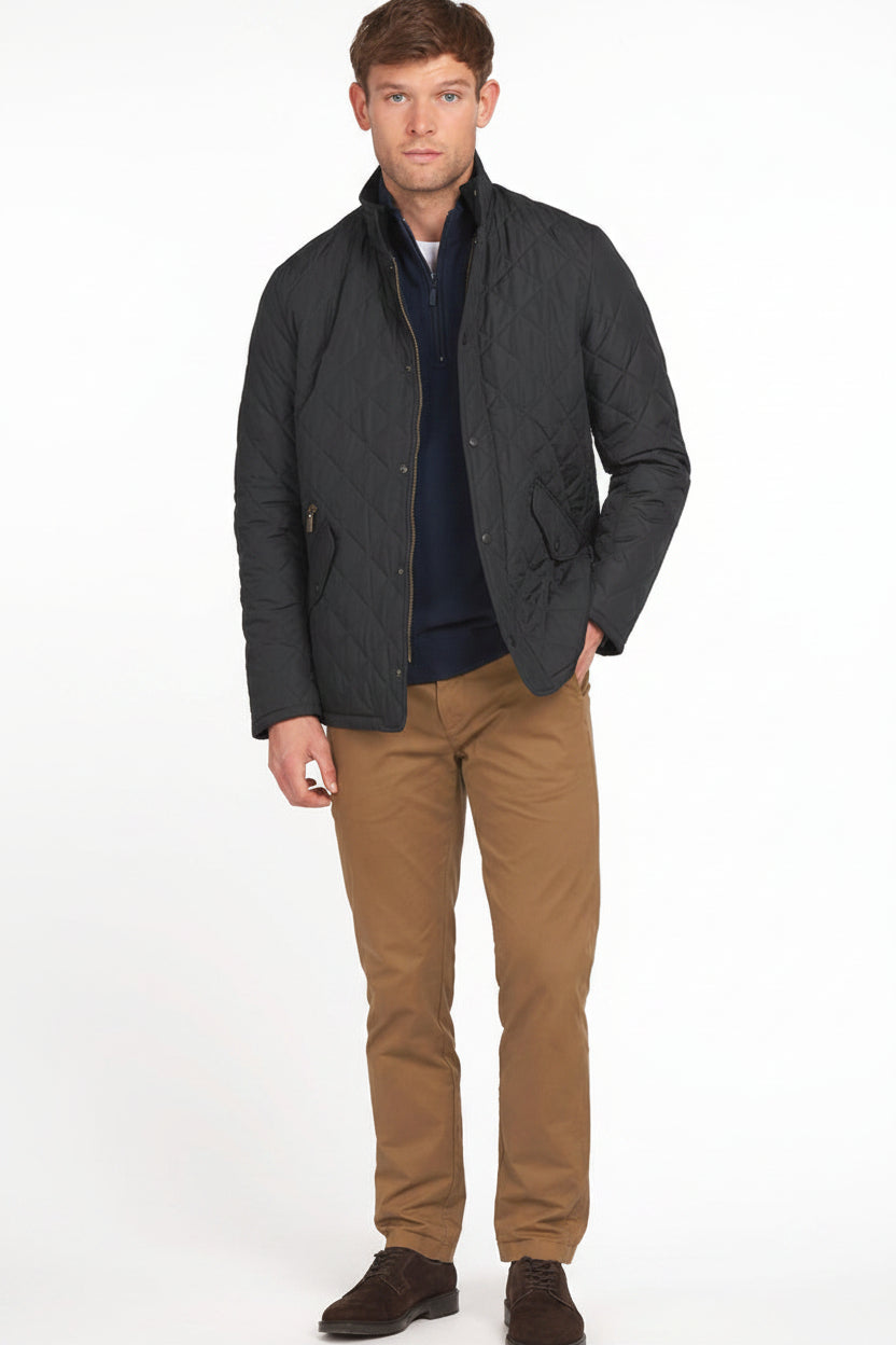 Mens Quilted Jacket - Navy