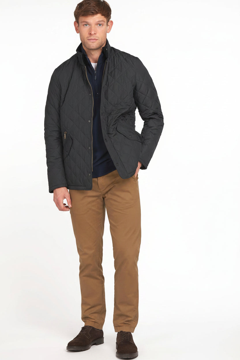 Mens Quilted Jacket - Black