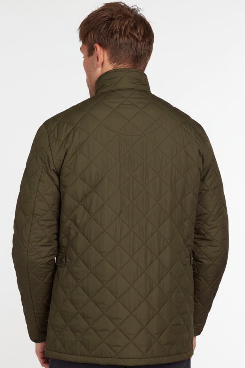 Mens Quilted Jacket - Olive