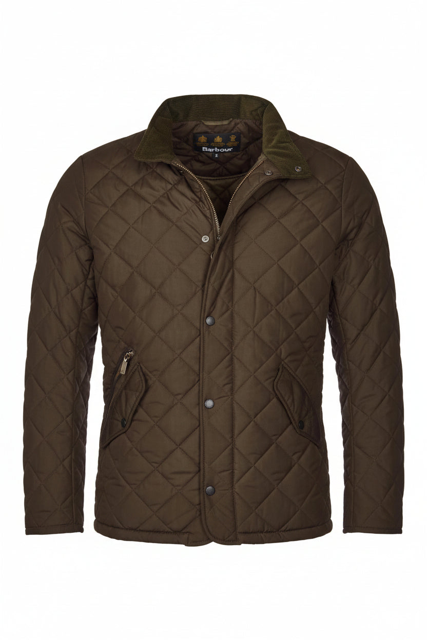 Mens Quilted Jacket - Olive