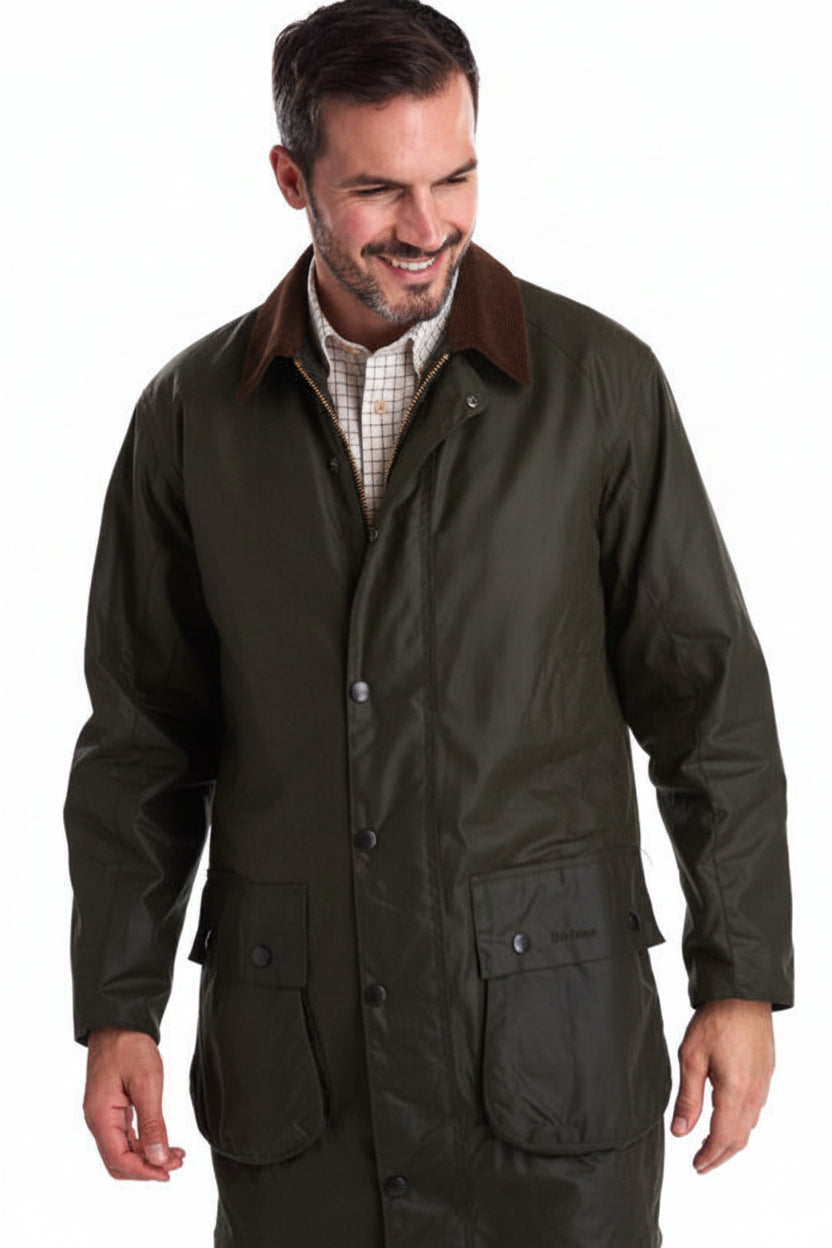 Mens Wax Jacket - Sage
