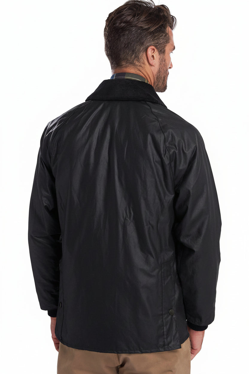 Mens Waxed Jacket - Black