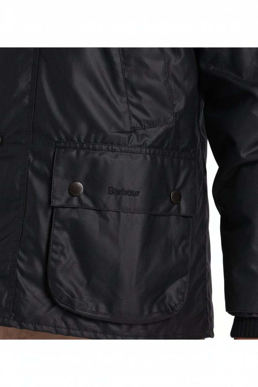 Mens Waxed Jacket - Black