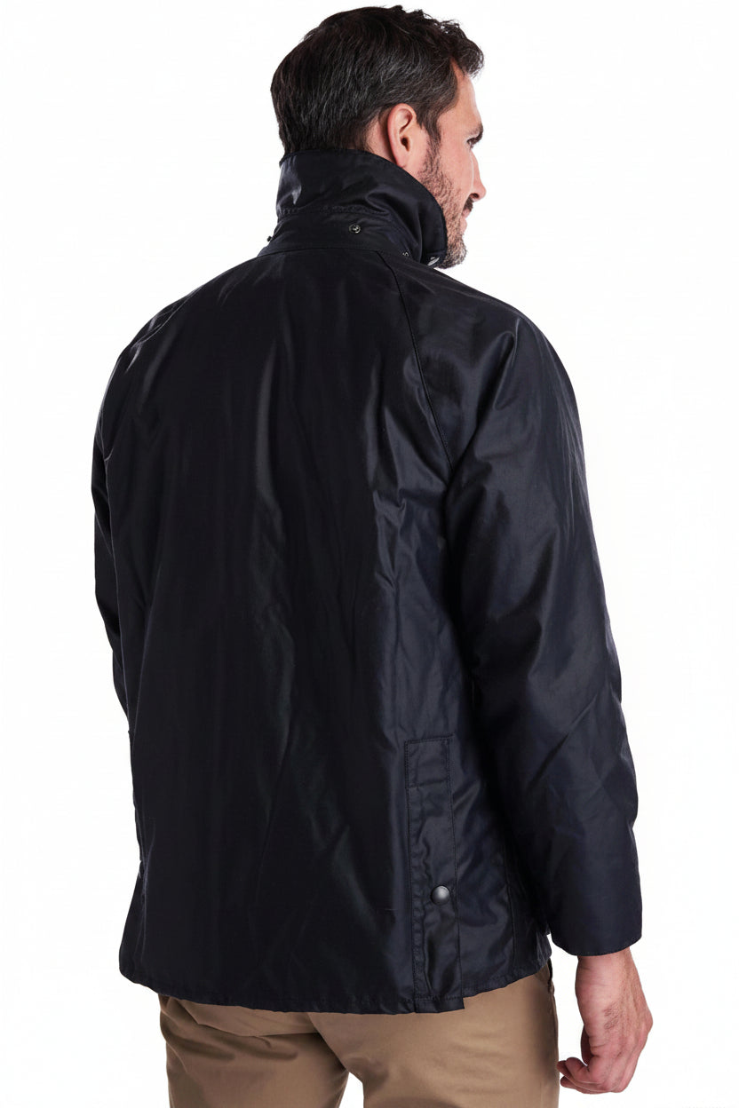 Mens Waxed Jacket - Navy
