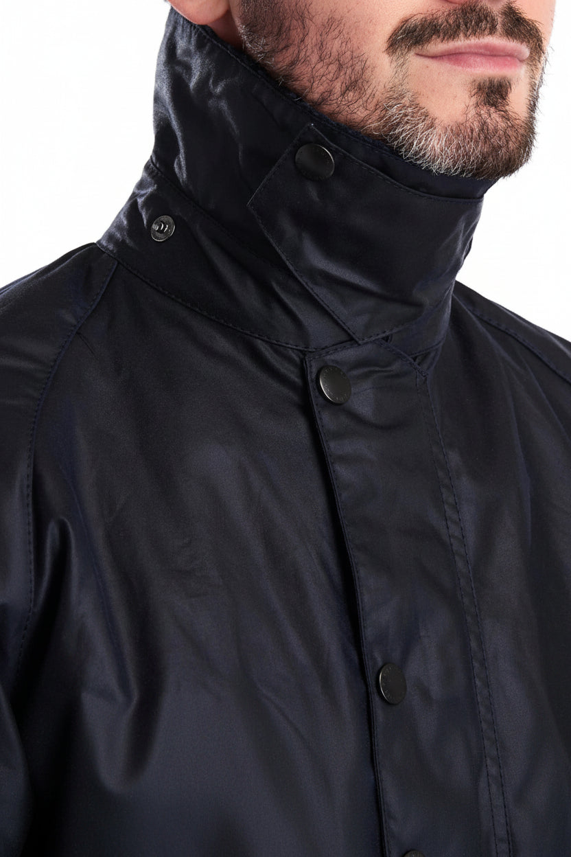 Mens Waxed Jacket - Navy