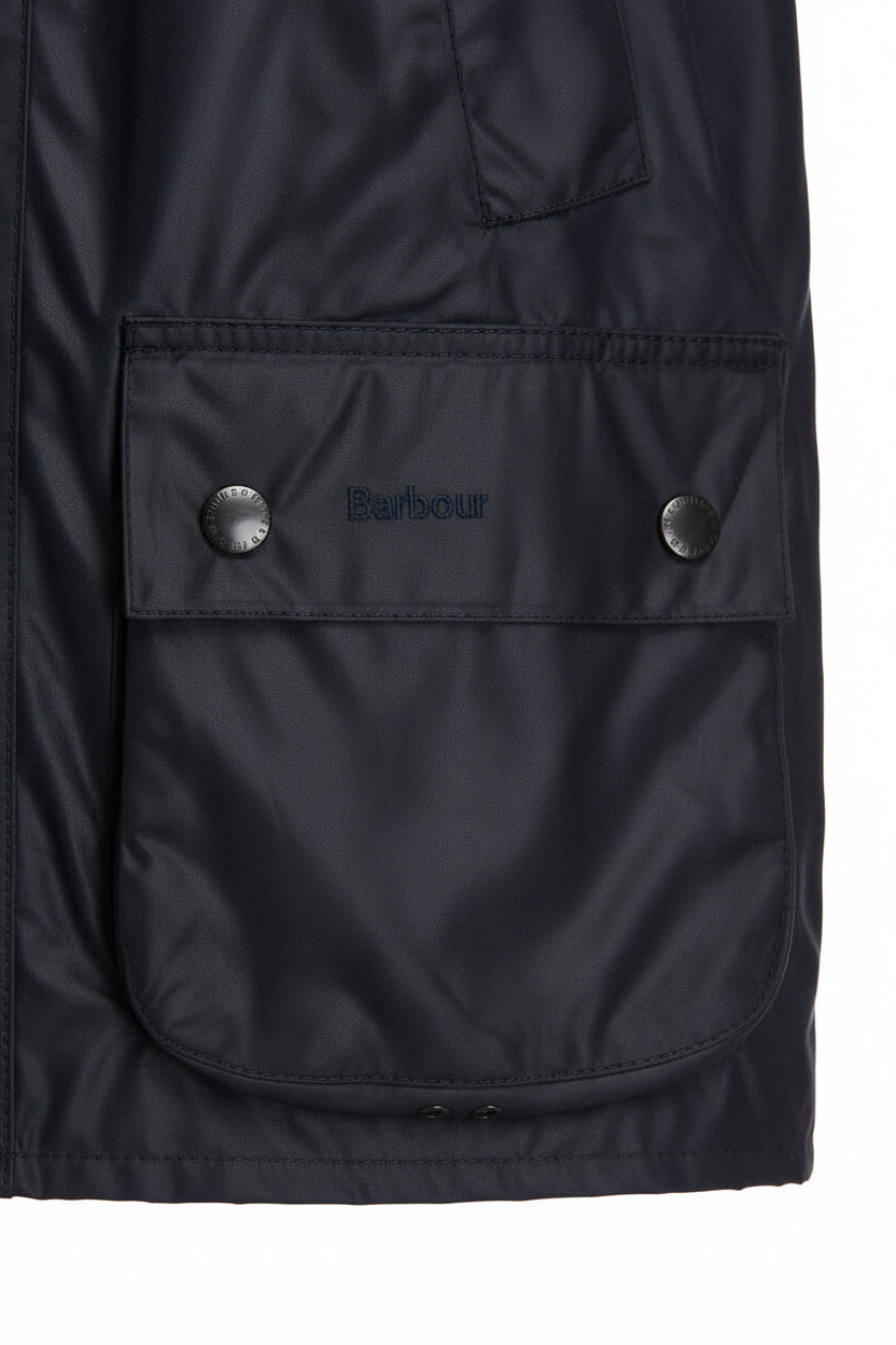 Mens Waxed Jacket - Navy