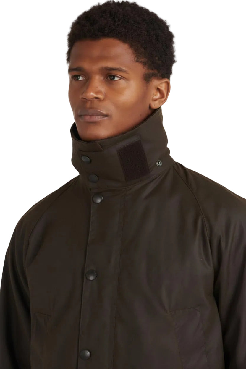 Mens Waxed Jacket - Olive