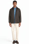 Mens Waxed Jacket - Olive