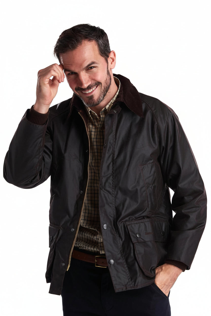 Mens Waxed Jacket - Rustic