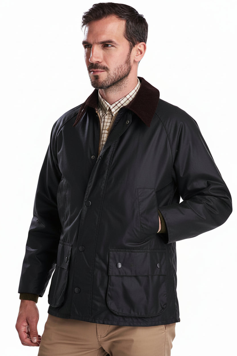 Mens Waxed Jacket - Sage