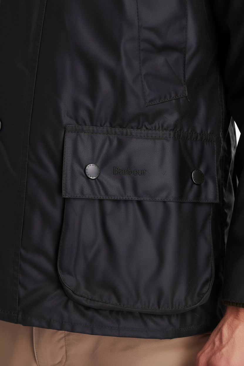 Mens Waxed Jacket - Sage