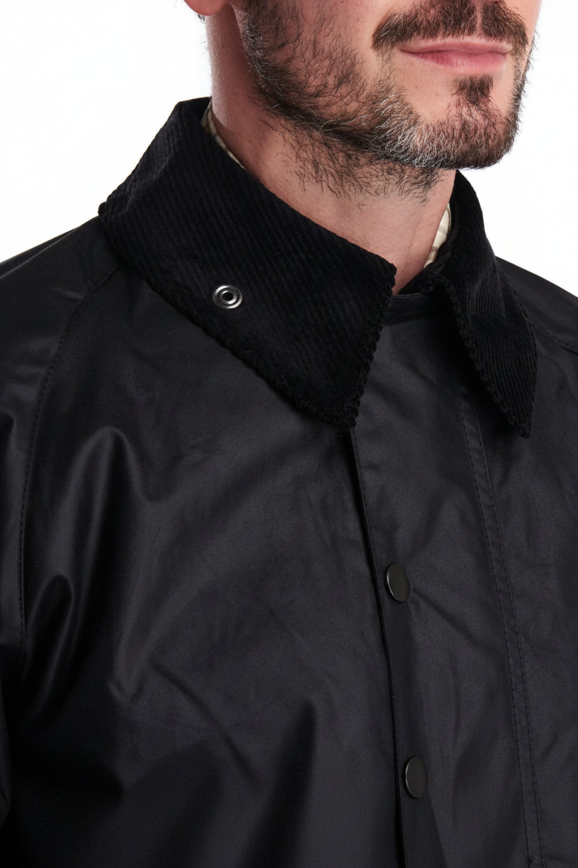 Mens Wax Jacket - Black