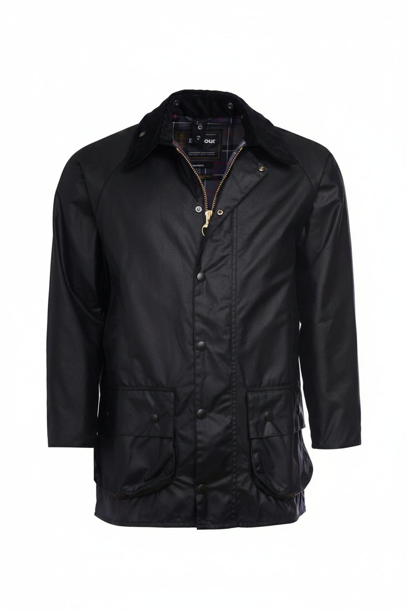 Mens Wax Jacket - Black