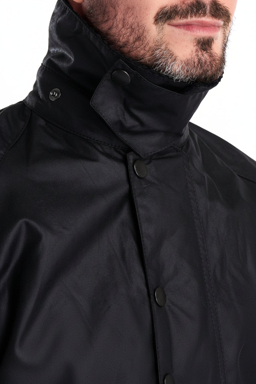 Mens Wax Jacket - Black