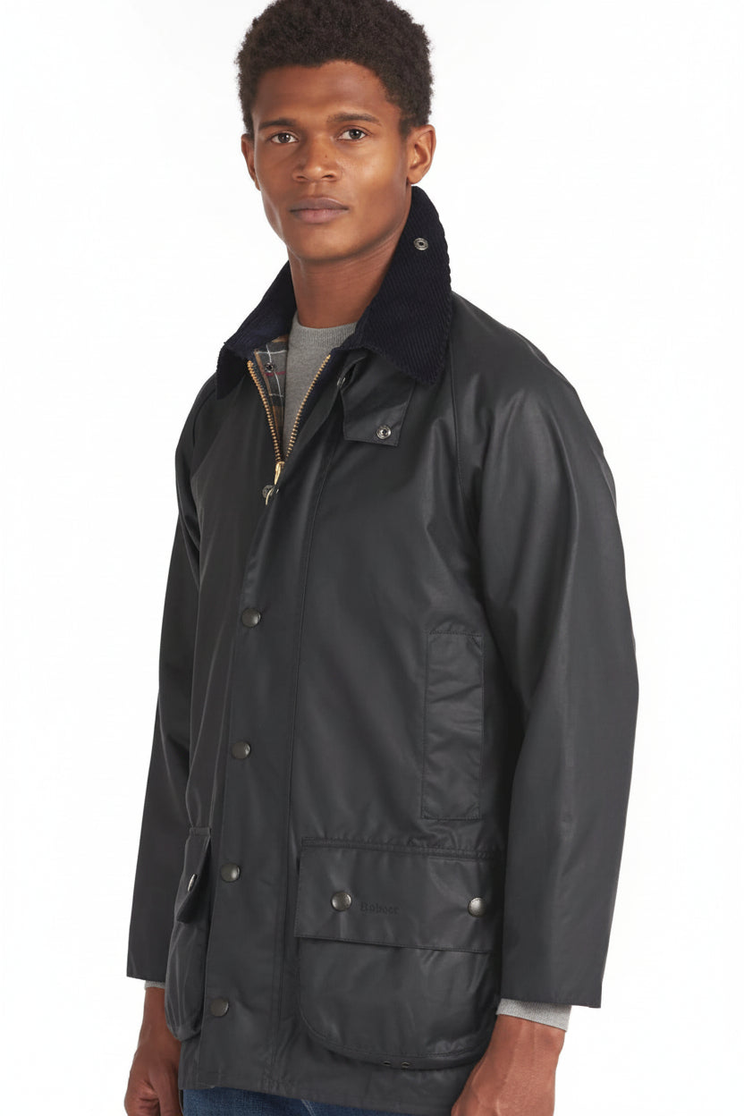 Mens Wax Jacket - Navy