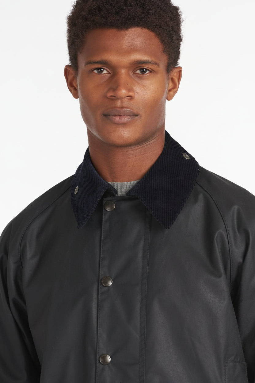 Mens Wax Jacket - Navy