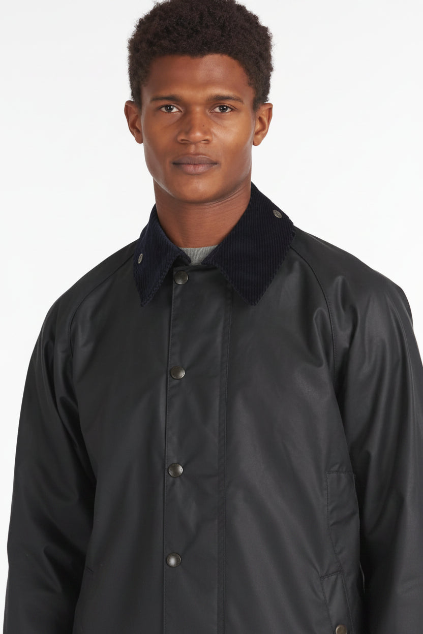 Mens Wax Jacket - Navy