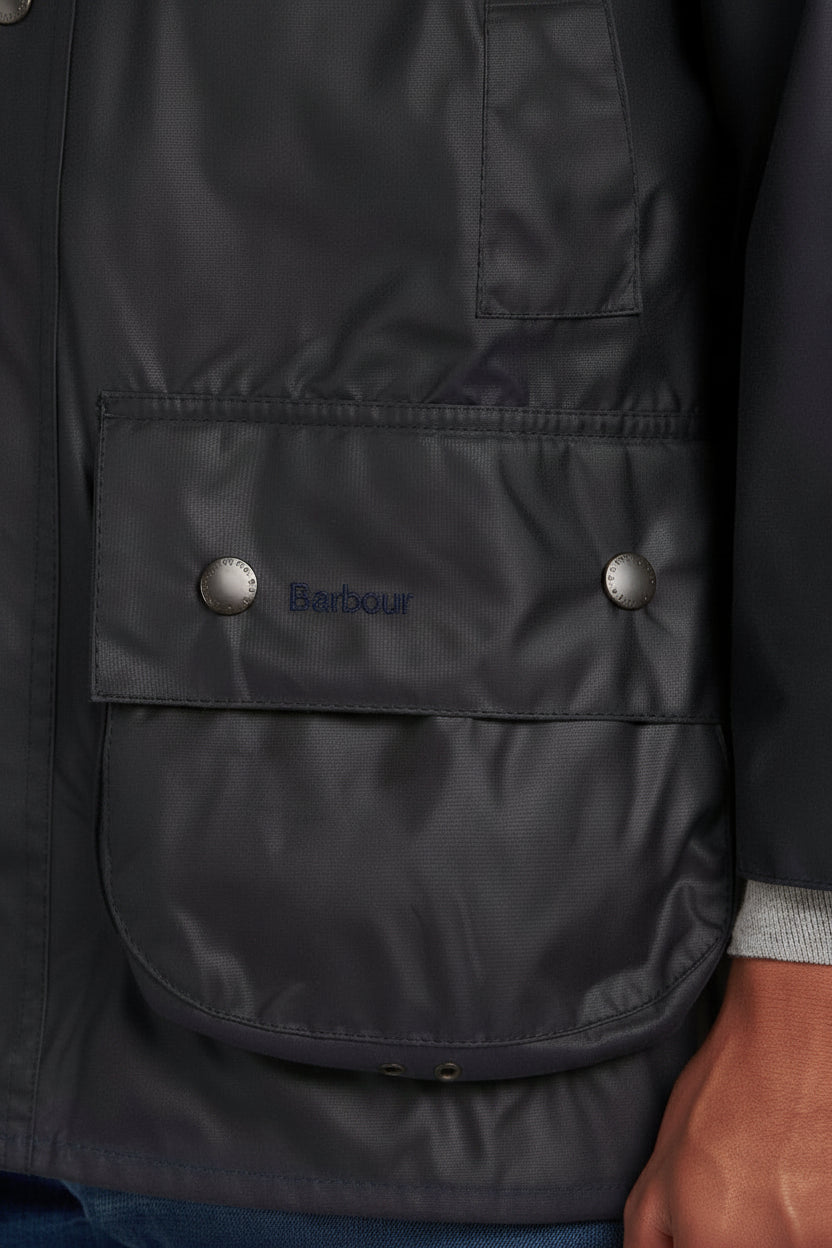 Mens Wax Jacket - Navy