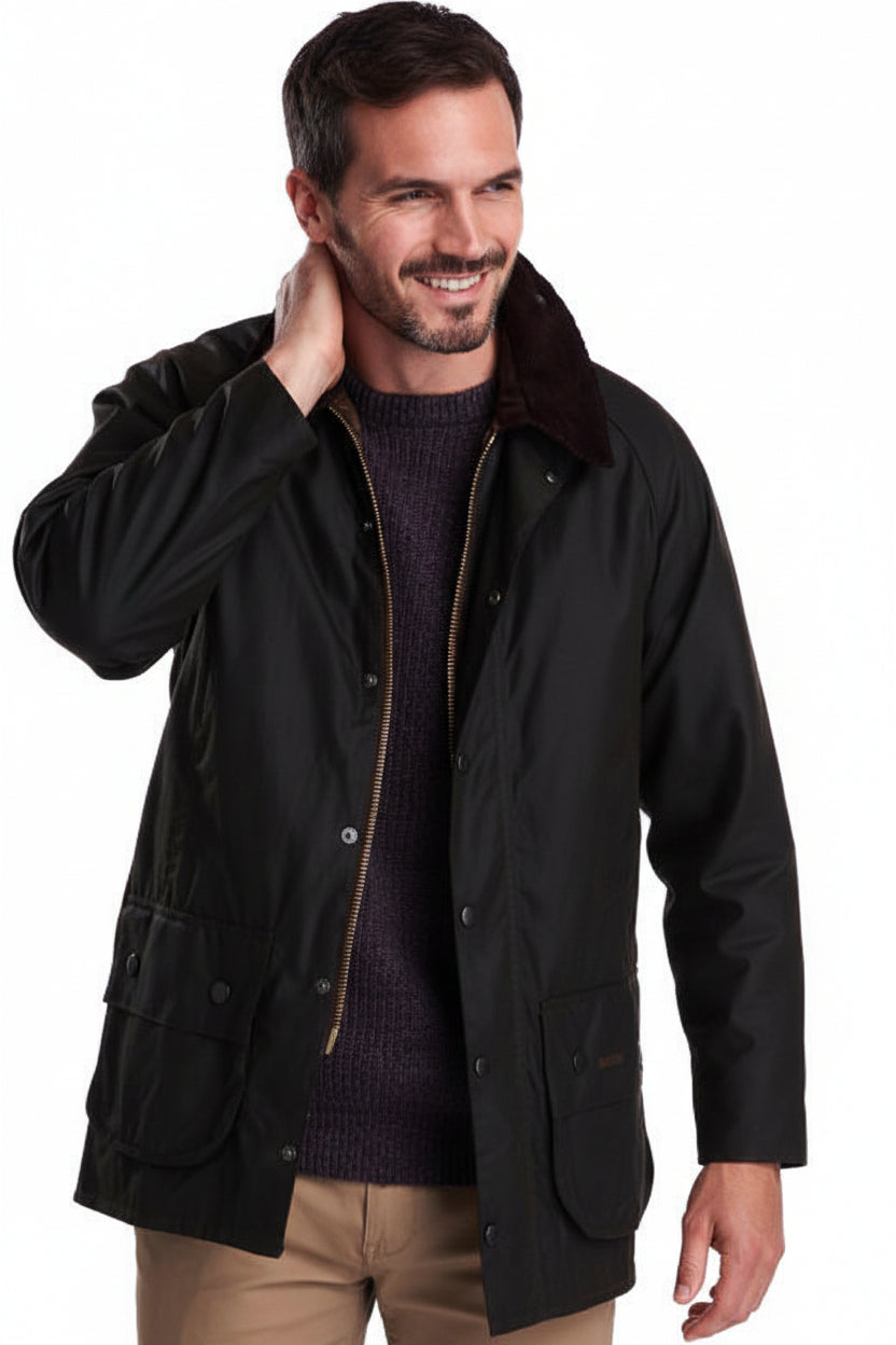 Mens Wax Jacket - Olive