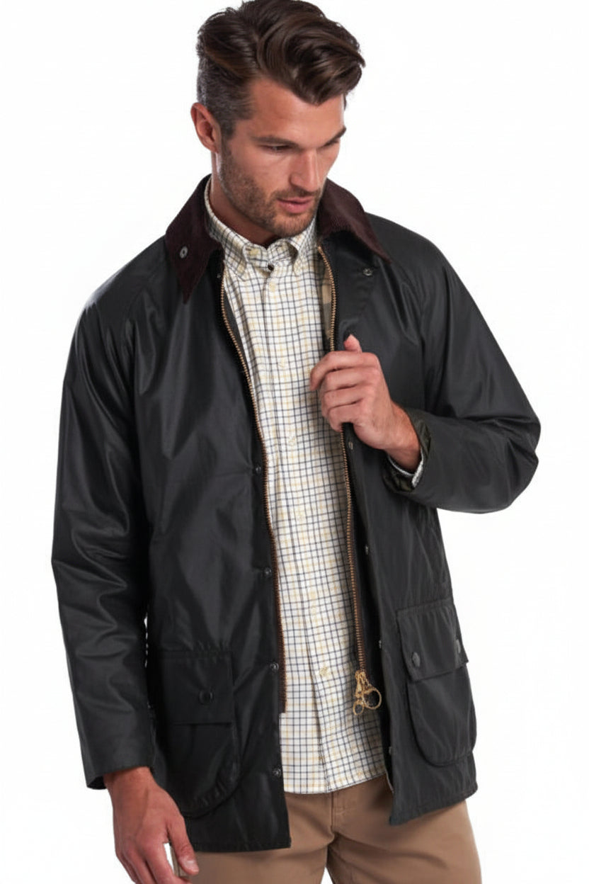 Mens Wax Jacket - Sage