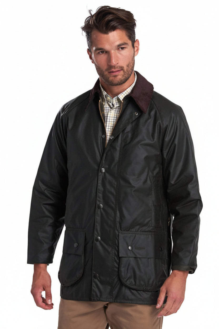 Mens Wax Jacket - Sage