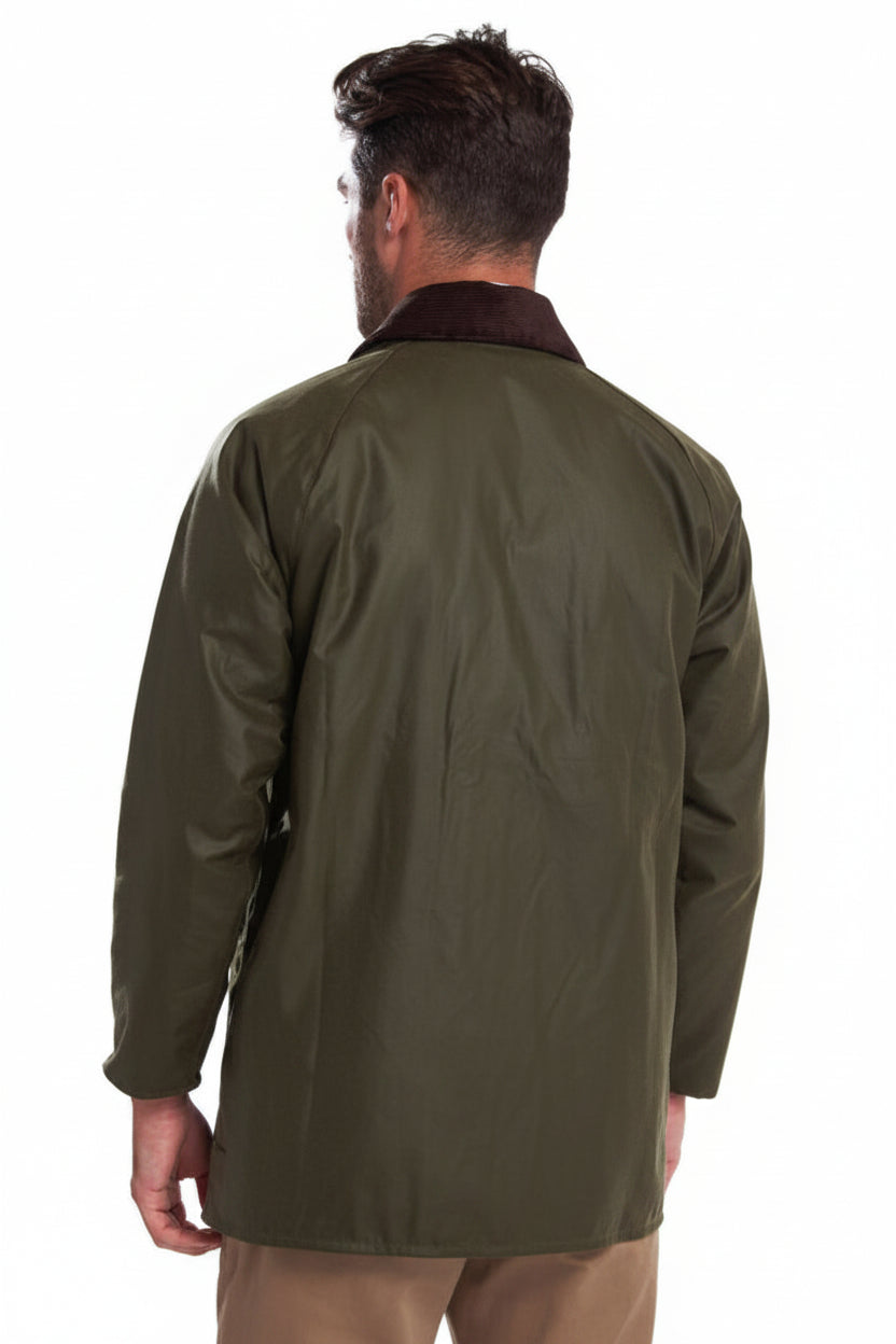 Mens Wax Jacket - Sage