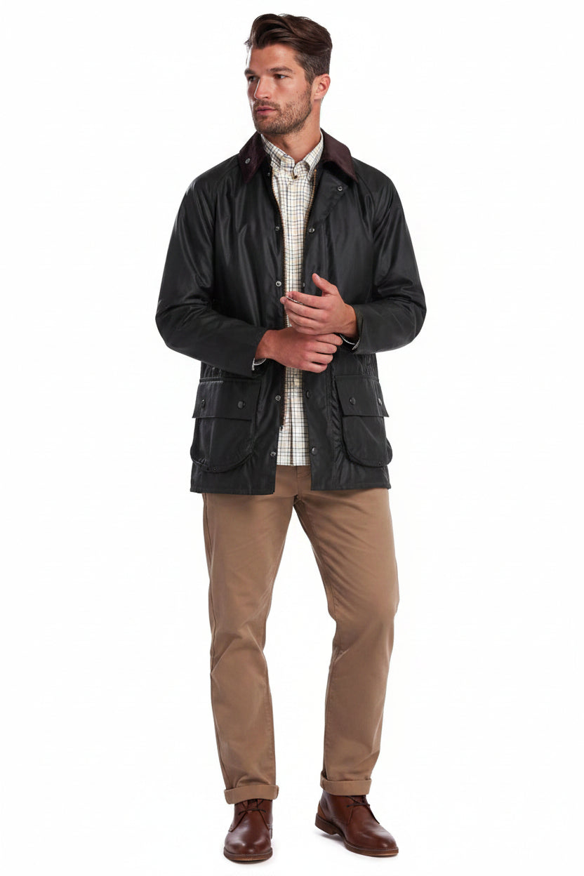 Mens Wax Jacket - Sage