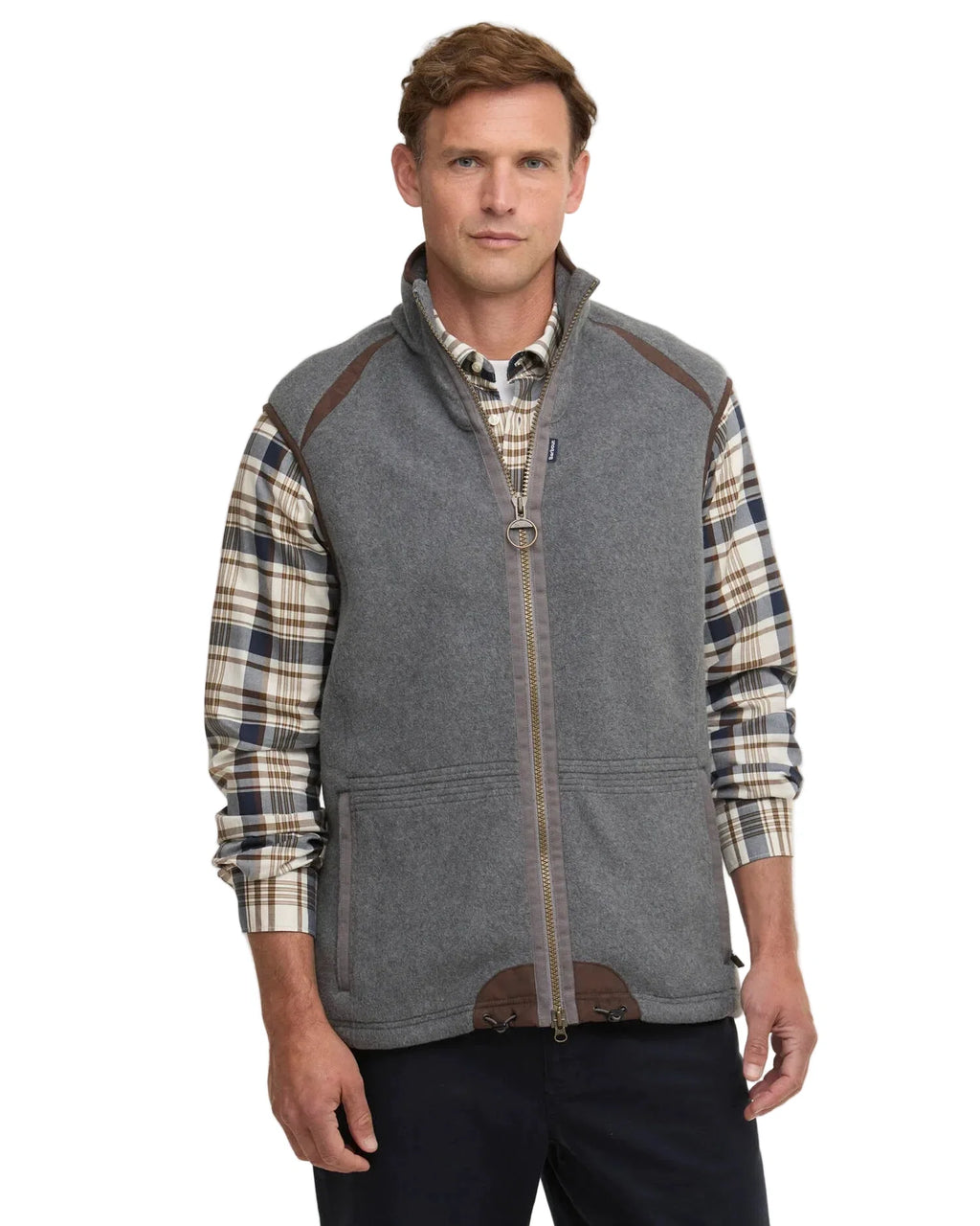 Mens Fleece Gilet - Dark Grey Marl