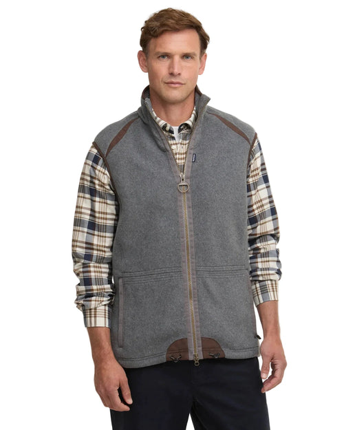Mens Fleece Gilet - Dark Grey Marl