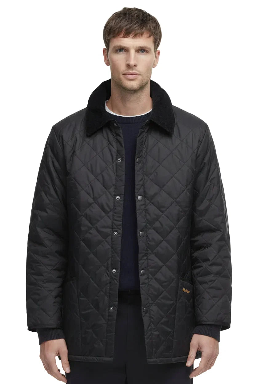 Mens Quilted Jacket - Black