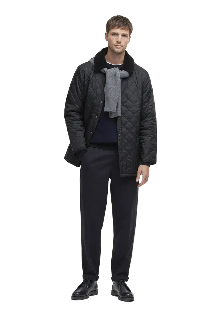 Mens Quilted Jacket - Black