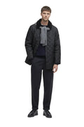 Mens Quilted Jacket - Black