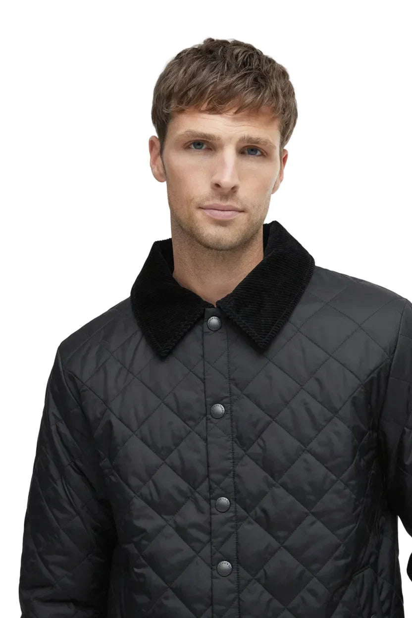 Mens Quilted Jacket - Black
