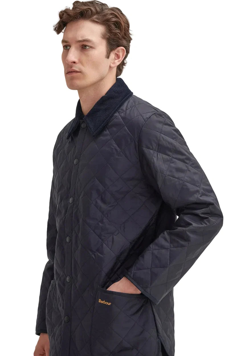 Mens Quilted Jacket - Navy