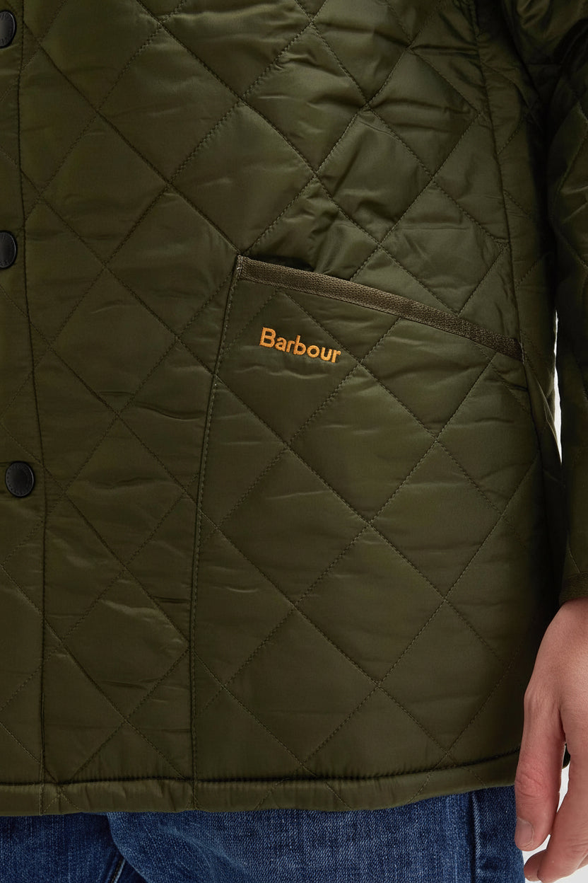 Mens Quilted Jacket - Olive