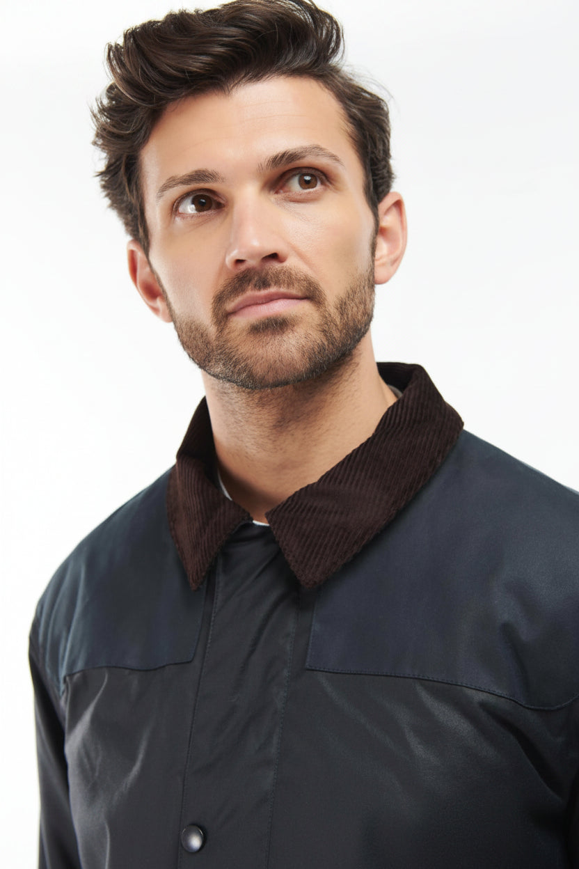 Mens Wax Jacket - Navy