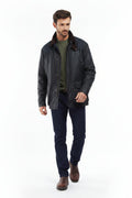 Mens Wax Jacket - Navy