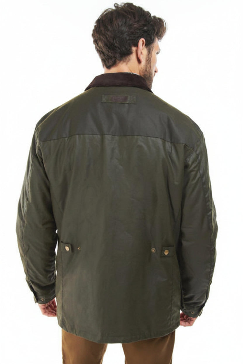 Mens Wax Jacket - Olive