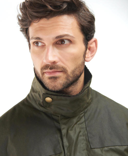 Mens Wax Jacket - Olive