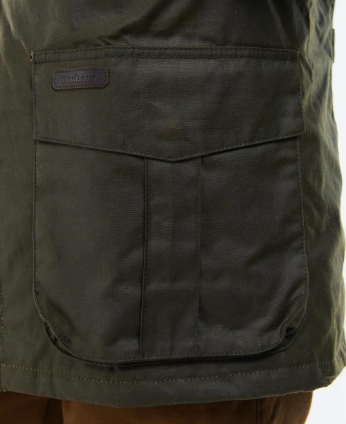 Mens Wax Jacket - Olive